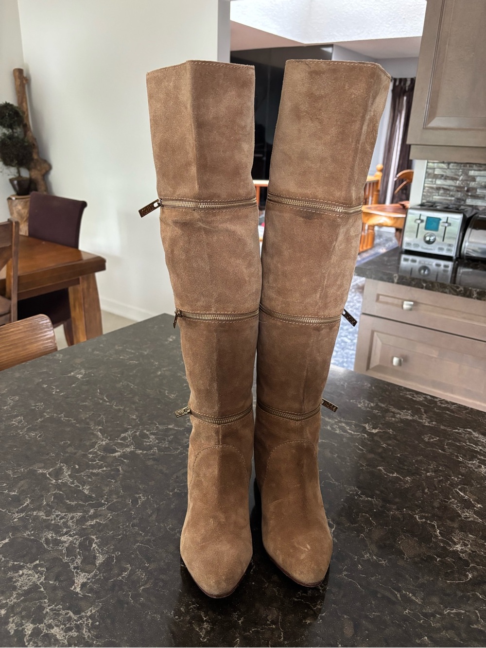 Michael Kors Suede Multi Wear Over-the-Knee Boots